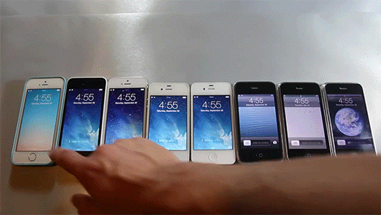Desbloqueando iPhones en fila
